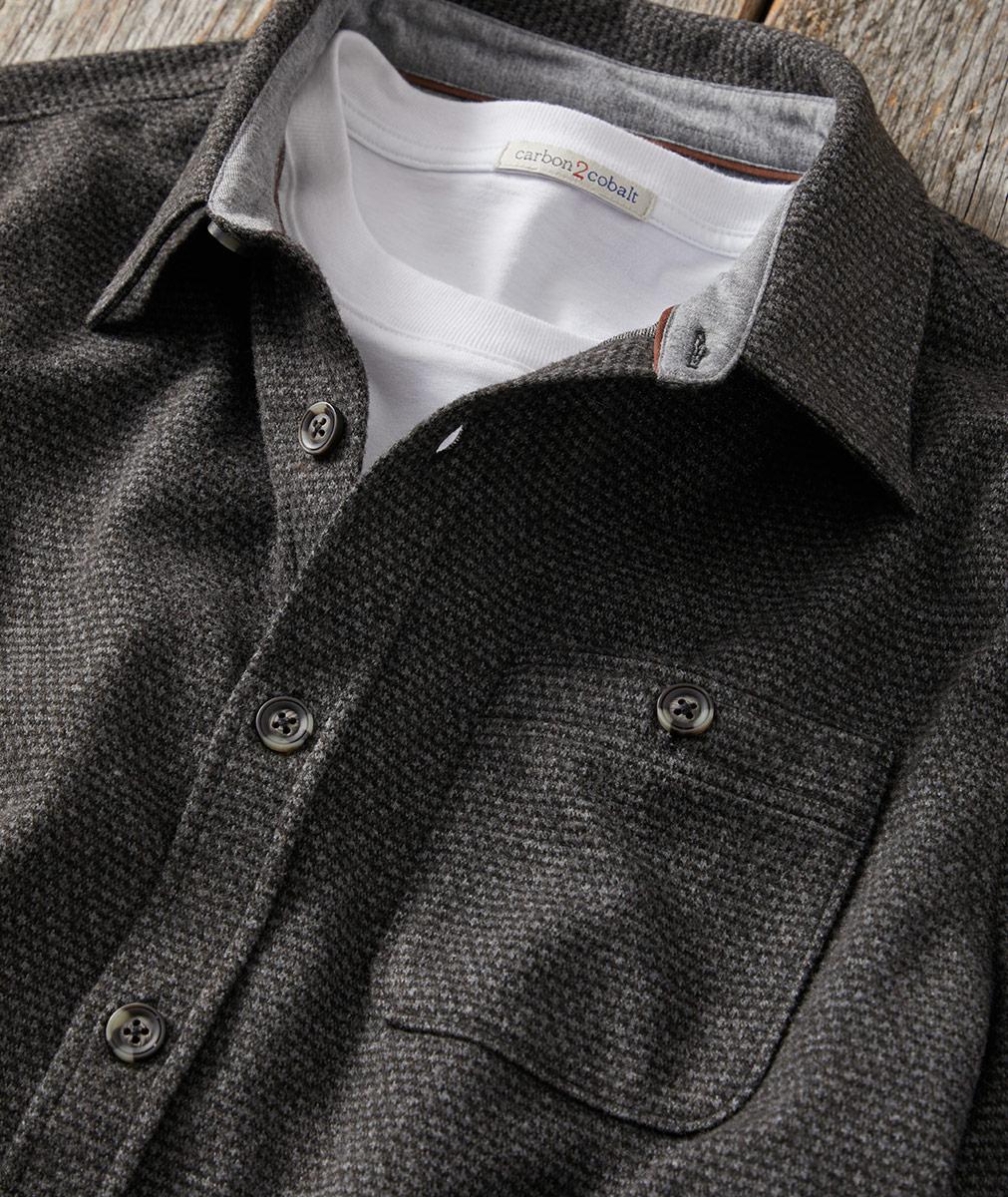 Men's Bergamo Double Knit Shirt | Carbon2Cobalt